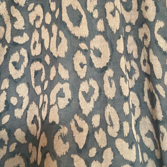 Dynamite Mock Neck Animal Print Blouse - Picture 5 of 8